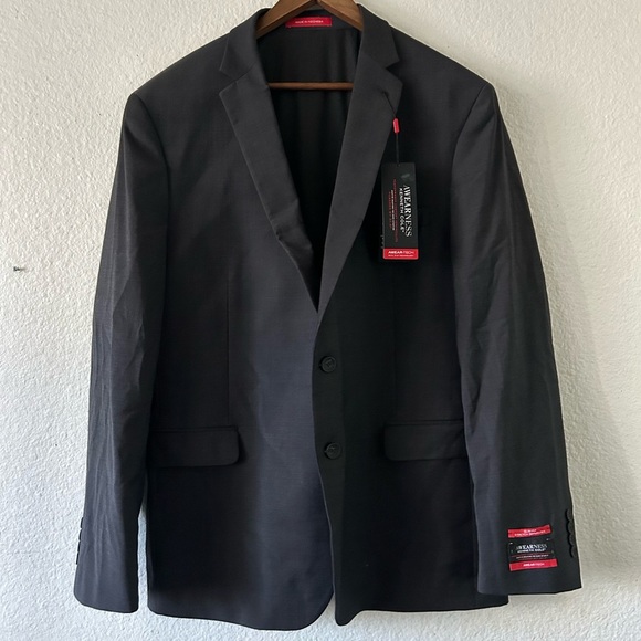 NWT Kenneth Cole Awarenss Awear-tech Sport Jacket 48R Formal Sleek Office - Picture 14 of 16